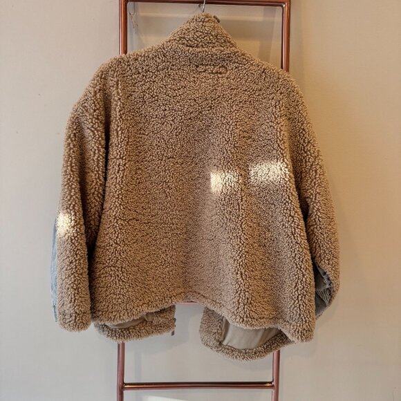 Anthropologie BLANKNYC 'Fuzzy Wuzzy' Denim Sherpa Jacket - Picture 4 of 6